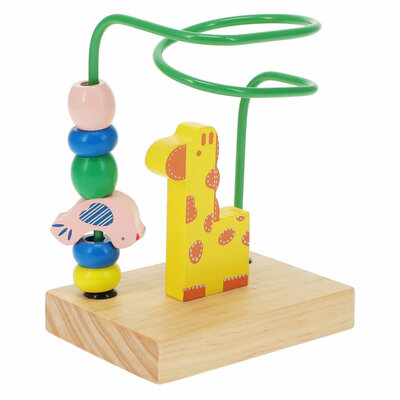 Houten Kralen Doolhof - Giraf