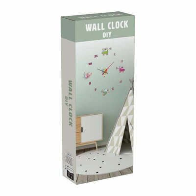 Kinderklok 3D Voertuigen Stickers