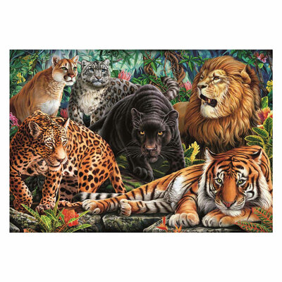 Clementoni Legpuzzel Wild Cats, 500st.