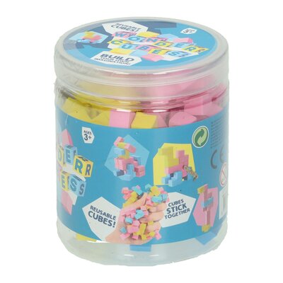 Zelfklevende Herbruikbare Magische Bouwblokken in Opbergdoosje