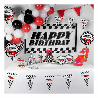 Papieren Borden Race 23cm, 10st.