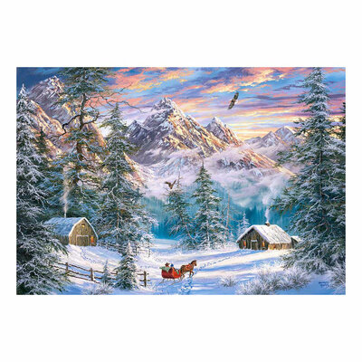 Castorland Legpuzzel Mountain Christmas, 1000st.