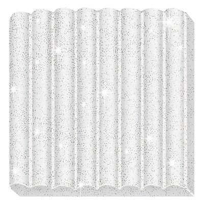 FIMO Kids Boetseerklei Wit Glitter, 42gr