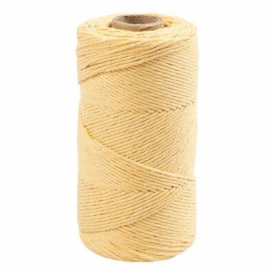 Macrame Koord Lichtgeel, 198m