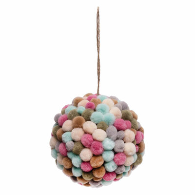 Colorations - Papier-mache Balornamenten, 6st.