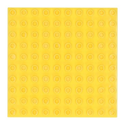 Bouwplaat Geel - 16x16cm