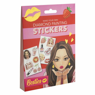 Besties Diamond Painting Stickers, 12dlg.