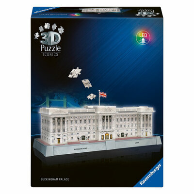 Ravensburger 3D Puzzel Iconics Buckingham Palace - Met Licht - 260st.
