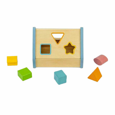 Bigjigs Vormenstoof-huisje, 5dlg.
