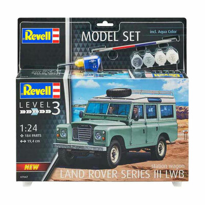 Revell Modelbouwpakket - Land Rover Series III LWB (S. Wagon) 1:24 - 184dlg.