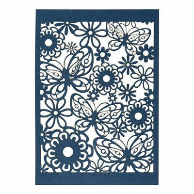 Patroonkarton Blauw, 10st.