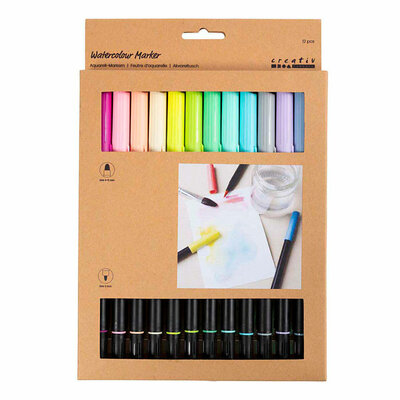 Aquarelmarker - 12 Kleuren