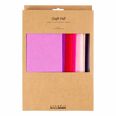 Hobbyvilt A4 Dikte 2mm Paars en Roze Harmonie - 10st.