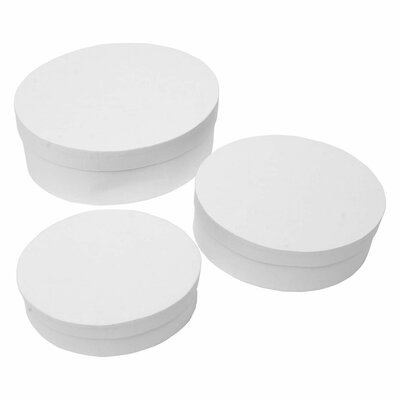 Colorations - Papier-mache Dozen Ovaal, 3st.