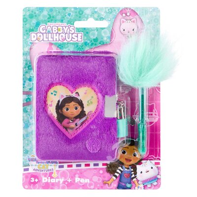 Gabby's Poppenhuis Pluche Dagboek met Pluche Pen