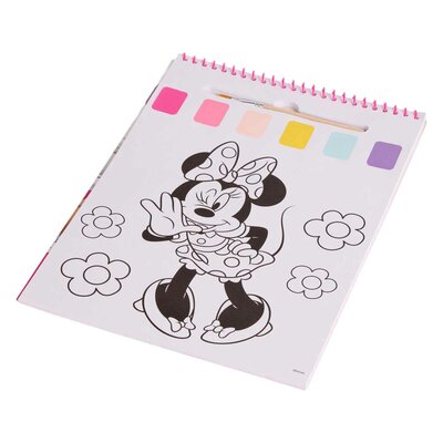 Minnie Mouse Water Verfset Boek - incl Kwast