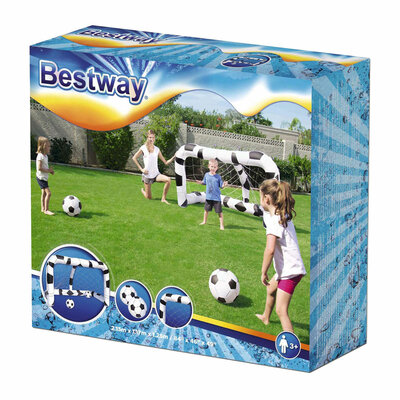 Bestway Playcenter Opblaas Voetbaldoel met 2 Ballen