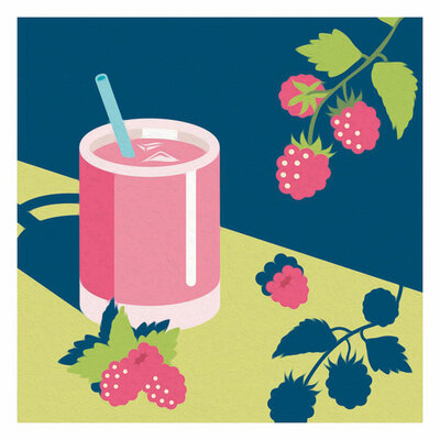 Ravensburger CreArt Schilderen op Nummer - Framboos