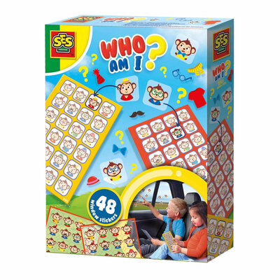 SES Wie ben ik? - Reisspel Raamsticker