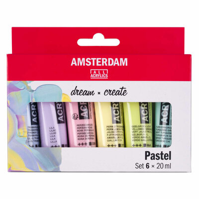 Amsterdam Standard Series Acrylverf Pastel Set 20ml, 6dlg.