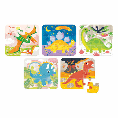 Banana Panda - On-the-Go Puzzel Dinosaurus - 16st.