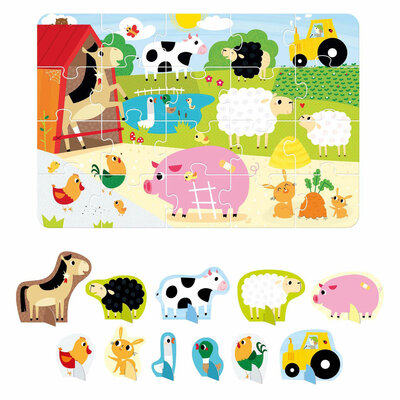 Banana Panda - Figure It Out Puzzel Boerderij - 20st.