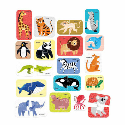 Banana Panda - Puzzelparen Wilde Dieren - 18dlg.