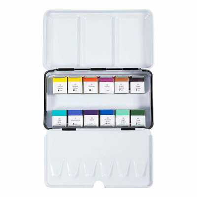 Art Aquarelverf Bloemen en Landschappen - 12 Kleuren