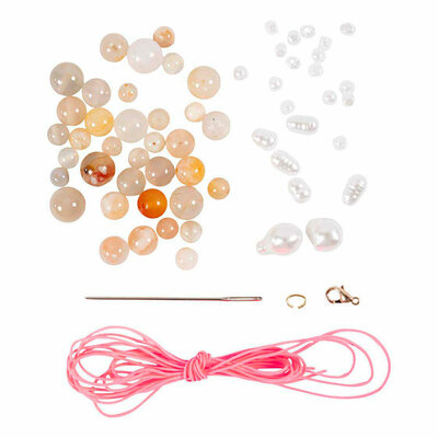 Mini Hobbyset Sieraden Halskettingen en Armband Roze