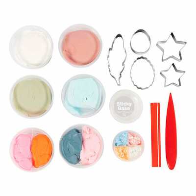 Hobbyset Bloemen Boetseren Pastelkleuren