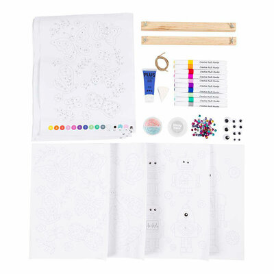 Hobbyset Kleuren Vlinder en Robot in Vrolijke Kleuren