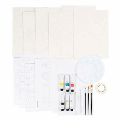 Starter Hobbyset Gouache Schilderijen