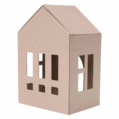 Colorations - DYO Kartonnen Huisjes, 6st.