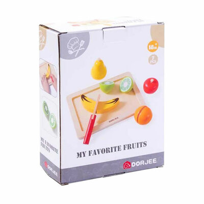 Houten Snijset Fruit