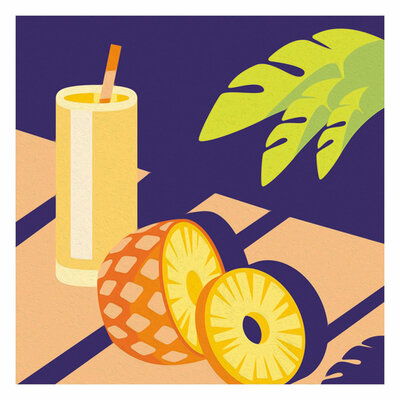 Ravensburger CreArt Schilderen op Nummer - Ananas