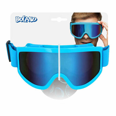 Party Skibril Neon Blauw