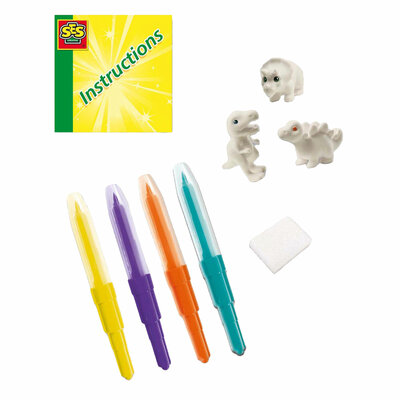 SES Blow Airbrush Pens - Dinosaurussen, 3st.