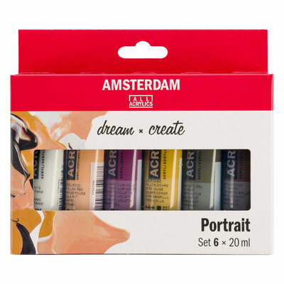 Amsterdam Standard Series Acrylverf Portret Set 20ml, 6dlg.
