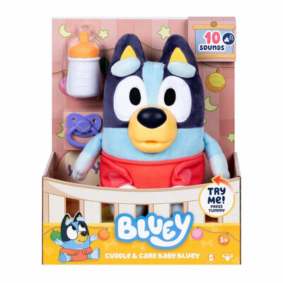 Baby Bluey Cuddle and Care Interactief Pluchen Knuffel