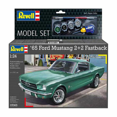 Revell Modelbouwpakket - 1965 Ford Mustang 2+2 Fastback 1:24 - 82dlg.