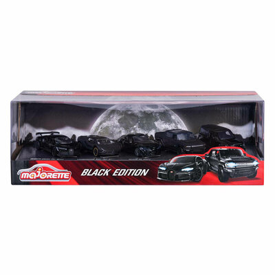 Majorette Black Edition Die-cast Voertuigen, 5dlg.