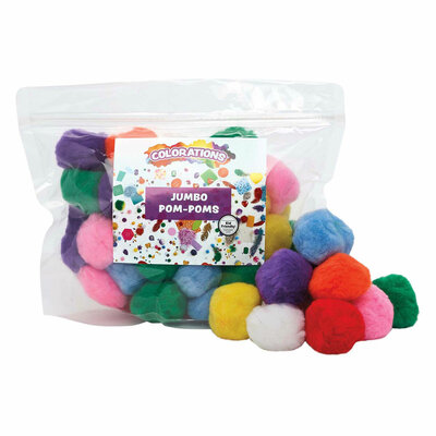Colorations - Gekleurde Pompons 5cm, 50st.