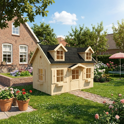 WOODY Houten Speelhuis Ethan Premium