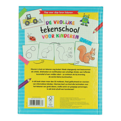 De Vrolijke Tekenschool voor Kinderen - Stap voor Stap