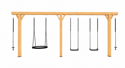 Houten Authentieke dubbele Schommel Baloo Douglas - 600cm