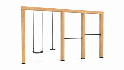 Houten schommel Douglas | Lilo 400cm - Antraciet duikelstang