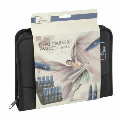 Nassau Markeretui met 24 Ronde Dual Markers