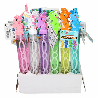 Bellenblaas Eenhoorn en Dinosaurus 118ml 24st.