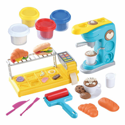 Playgo Cafe en Lunchroom Kleiset - 4 Kleipotjes - 22dlg.