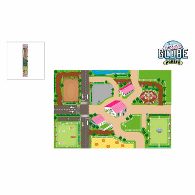 Kids Globe Speelkleed Paarden Manege XXL 100x150cm